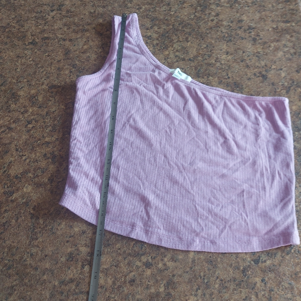 bp One-Shoulder Rib Tank Top cropped - Picture 8 of 10